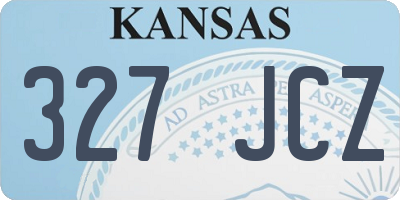 KS license plate 327JCZ