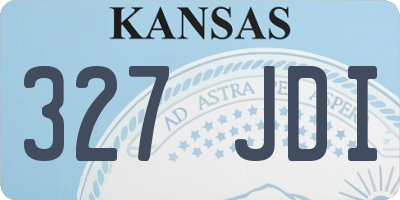 KS license plate 327JDI