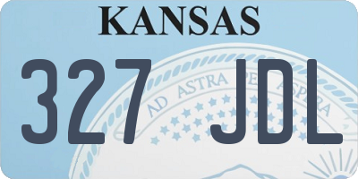 KS license plate 327JDL