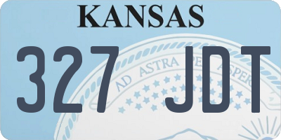 KS license plate 327JDT