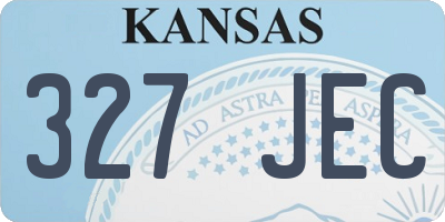 KS license plate 327JEC