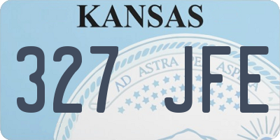 KS license plate 327JFE