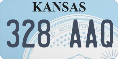 KS license plate 328AAQ