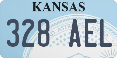 KS license plate 328AEL