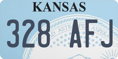 KS license plate 328AFJ