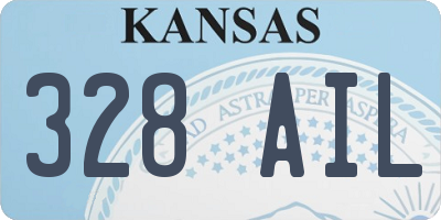 KS license plate 328AIL