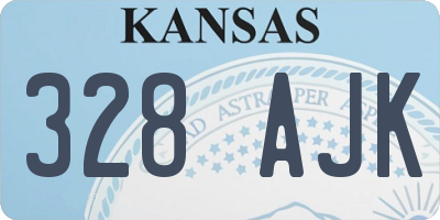 KS license plate 328AJK