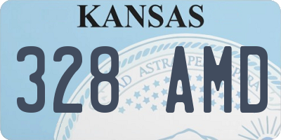 KS license plate 328AMD