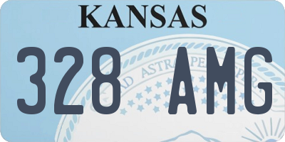 KS license plate 328AMG