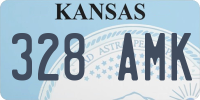 KS license plate 328AMK