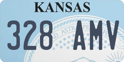 KS license plate 328AMV