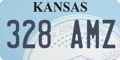 KS license plate 328AMZ