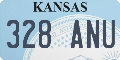 KS license plate 328ANU