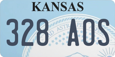 KS license plate 328AOS
