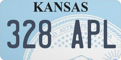 KS license plate 328APL