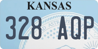 KS license plate 328AQP