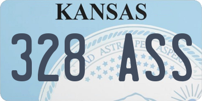 KS license plate 328ASS