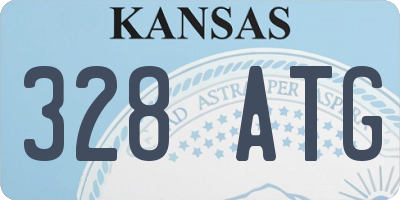 KS license plate 328ATG
