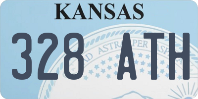KS license plate 328ATH