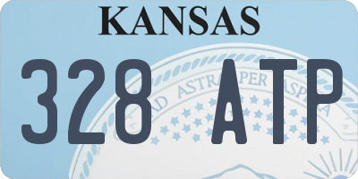 KS license plate 328ATP