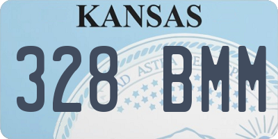 KS license plate 328BMM