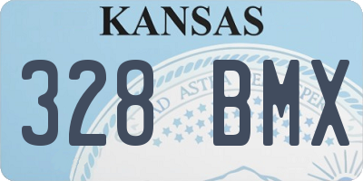 KS license plate 328BMX
