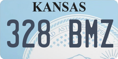 KS license plate 328BMZ