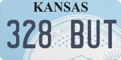 KS license plate 328BUT