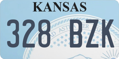 KS license plate 328BZK