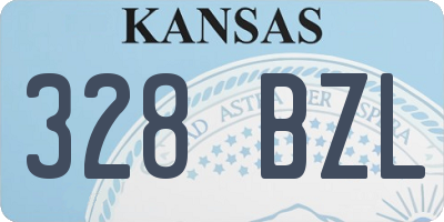 KS license plate 328BZL