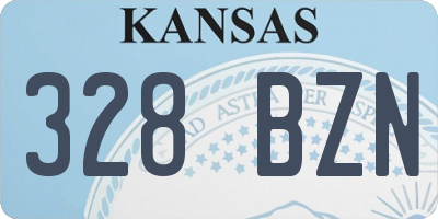 KS license plate 328BZN