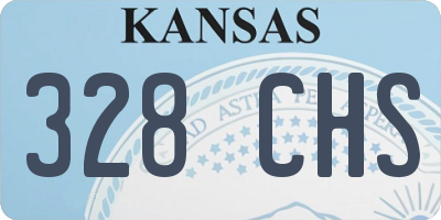 KS license plate 328CHS