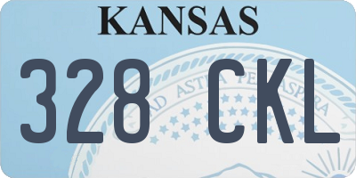 KS license plate 328CKL