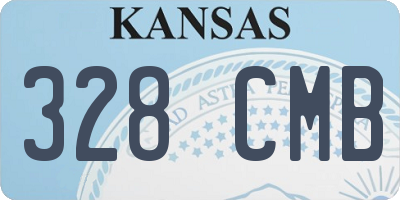KS license plate 328CMB