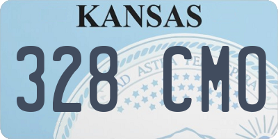 KS license plate 328CMO