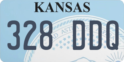 KS license plate 328DDQ