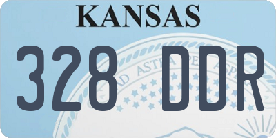 KS license plate 328DDR