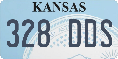 KS license plate 328DDS