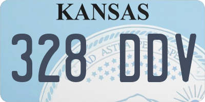 KS license plate 328DDV