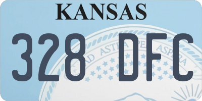 KS license plate 328DFC