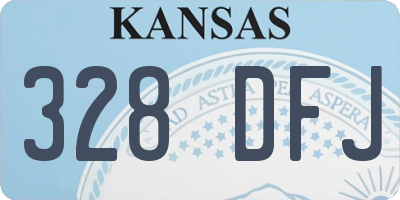 KS license plate 328DFJ