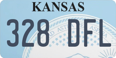 KS license plate 328DFL