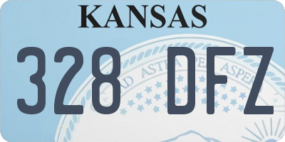 KS license plate 328DFZ