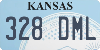 KS license plate 328DML