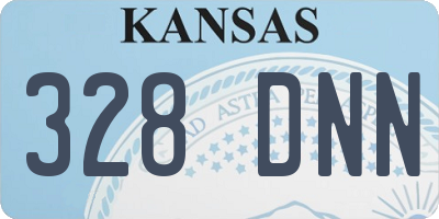 KS license plate 328DNN