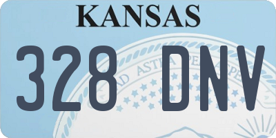 KS license plate 328DNV