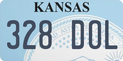 KS license plate 328DOL