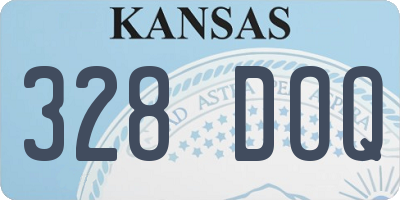 KS license plate 328DOQ
