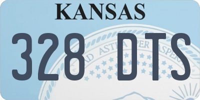 KS license plate 328DTS