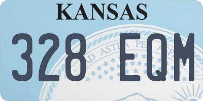 KS license plate 328EQM